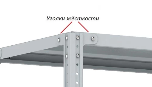 Стеллаж металлический Титан МС-750 2500x1500x300/2