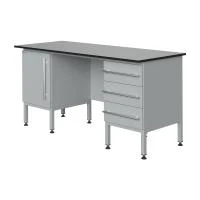 Стол компьютерный аналитический 1500-СКАн-ТДТя Lg ( с 2-мя тумбами, Labgrade)