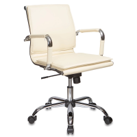 Кресло Бюрократ CH-993-Low (экокожа слоновая кость)